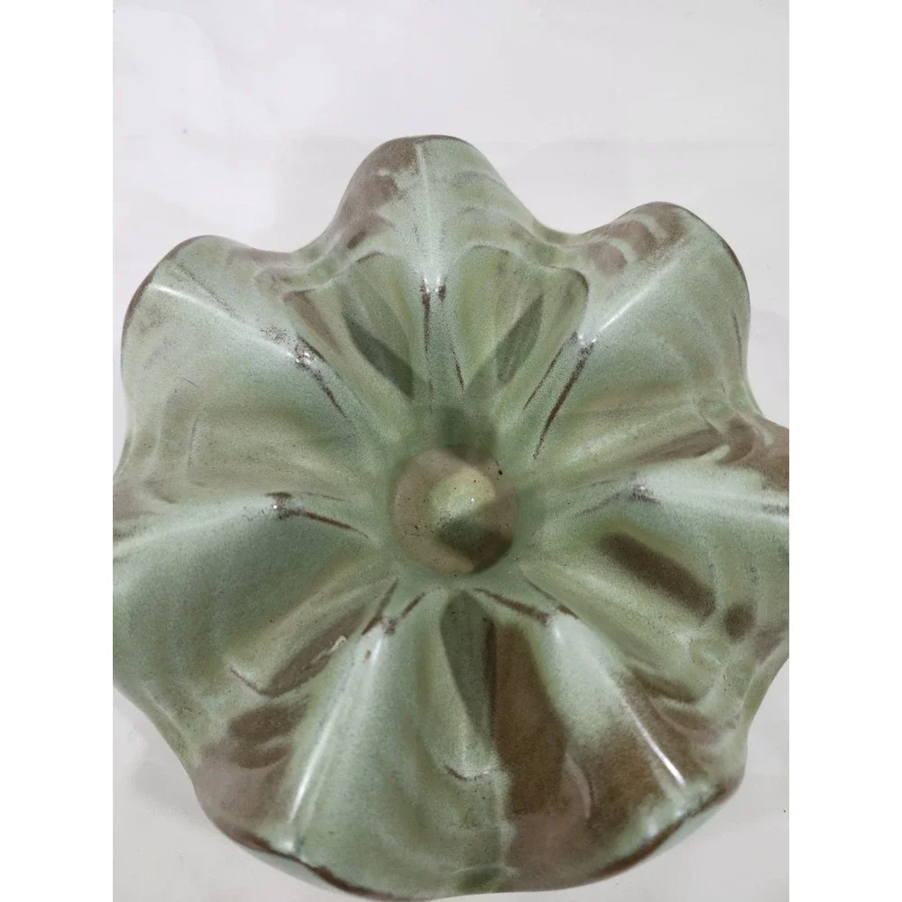 Vintage Prairie Green Frankoma Warmer Casserole Base WA1 Excellent Condition!